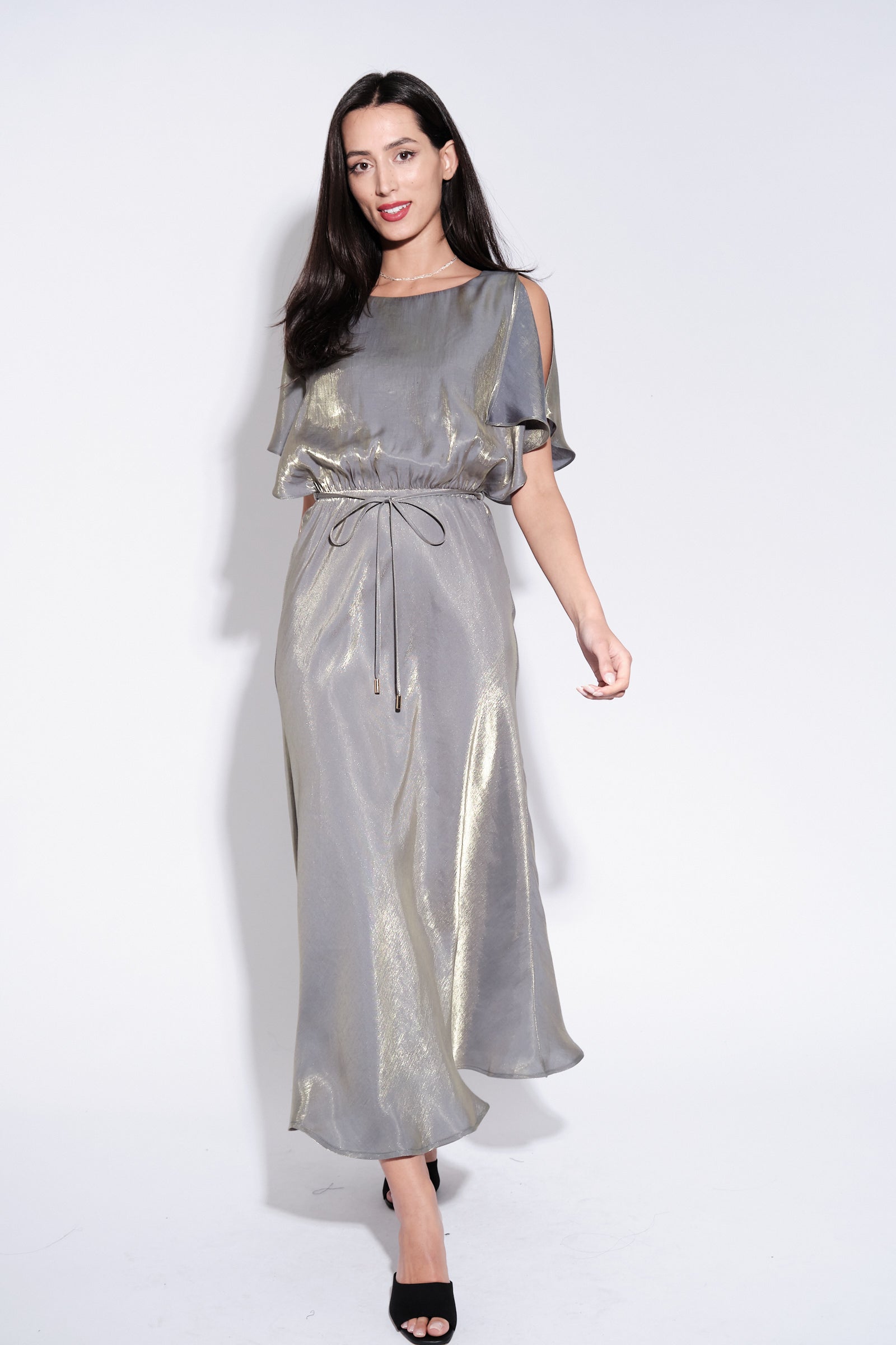 Iridescent midi dress sale