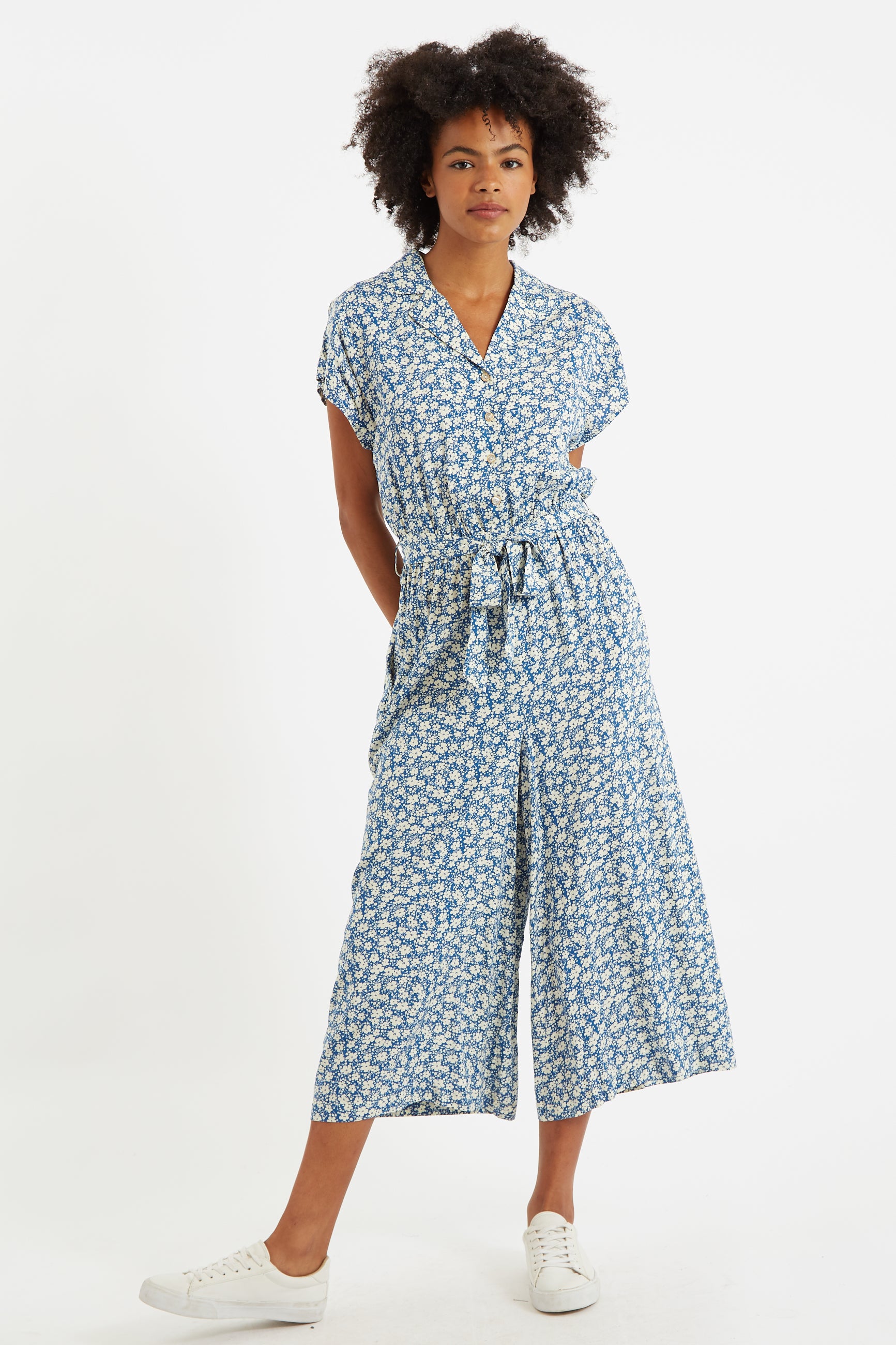 Mafalda Periwinkle Cropped Jumpsuit – Louche