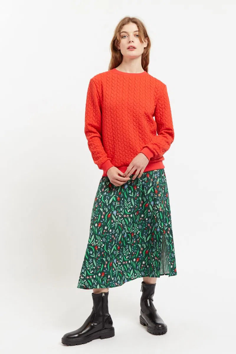 Folk floral skirt sale