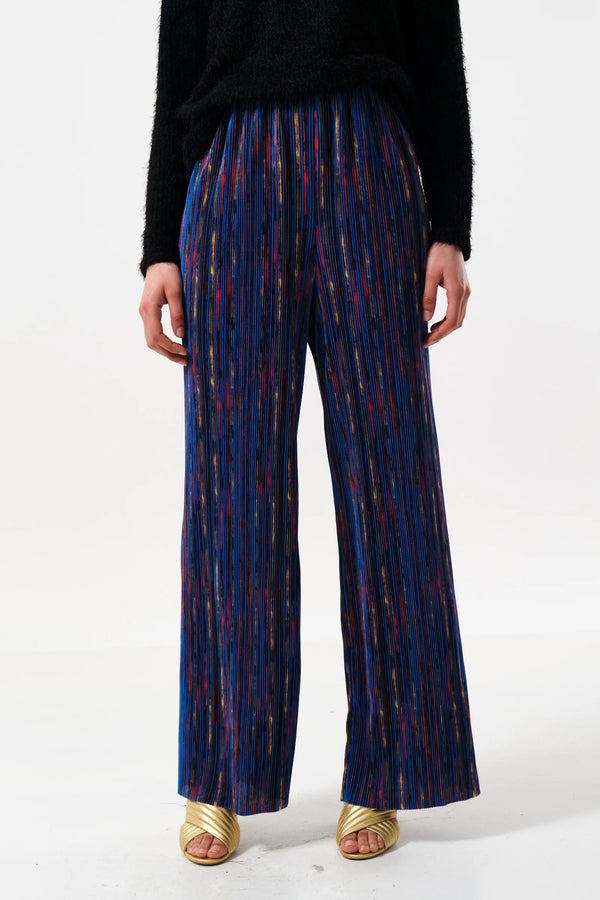 Clothide Abstract Print Pleat Trousers