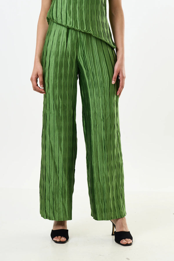 Clothide Pleat Surprise Trousers - Fern