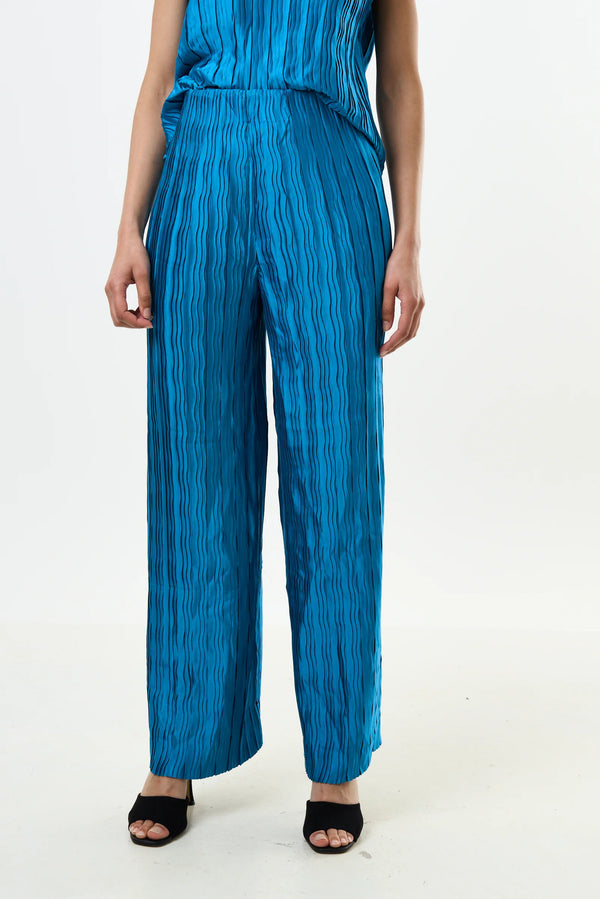 Clothide Pleat Surprise Trousers - Petrol