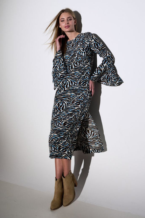 Candra Roar Print Midi Dress