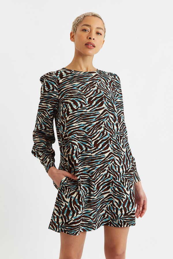 Didee Roar Print Long Sleeve Mini Dress