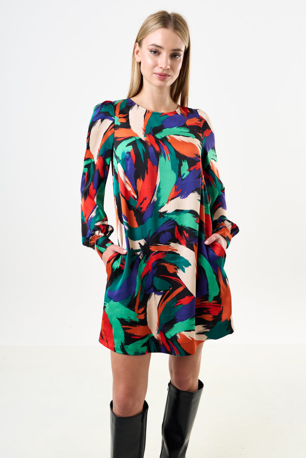 Didee Hofmann Print Long Sleeve Mini Dress