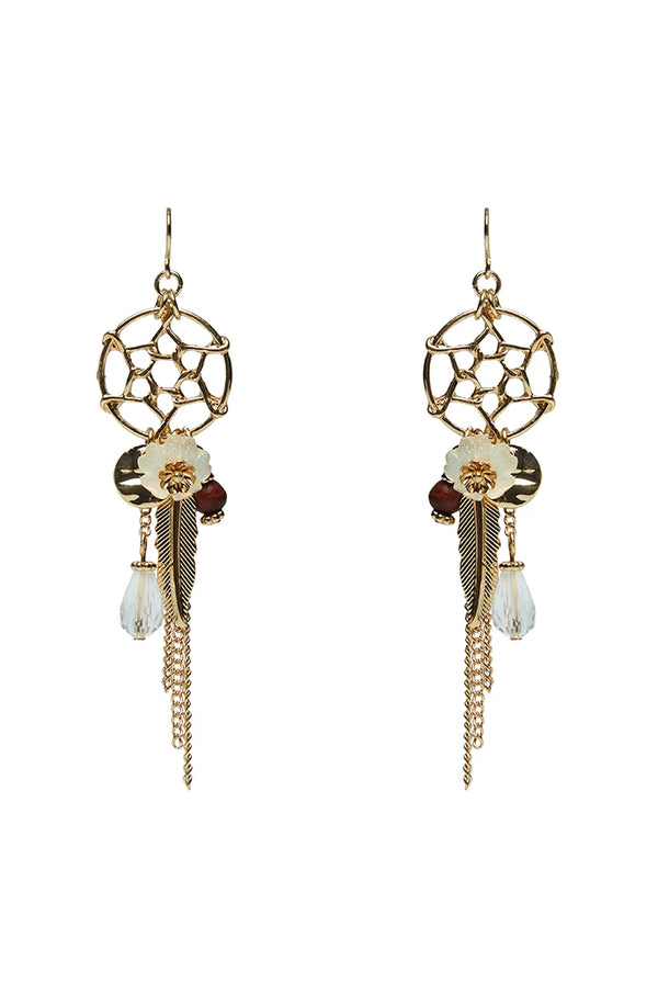 Edie Dream Catcher Flower Drop Earrings