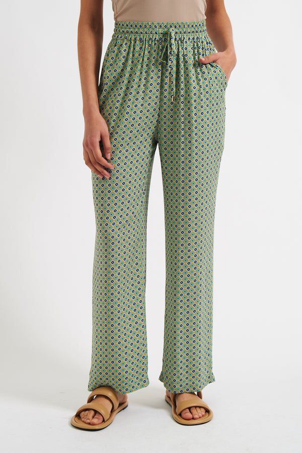 Emmanuella Tangiers Print Pyjama Style Trousers