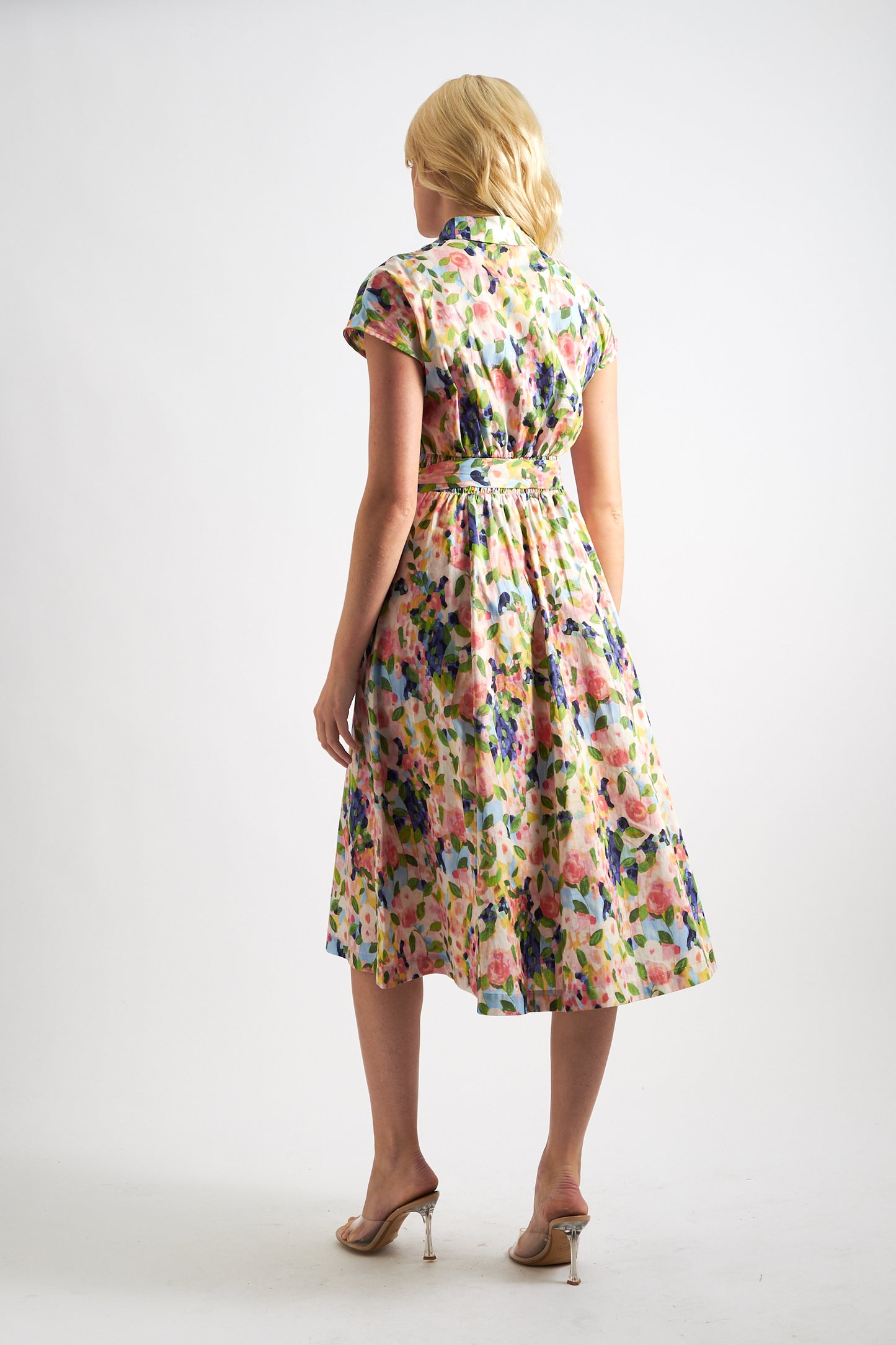 Fleur Summer Dream Print Midi Shirtdress