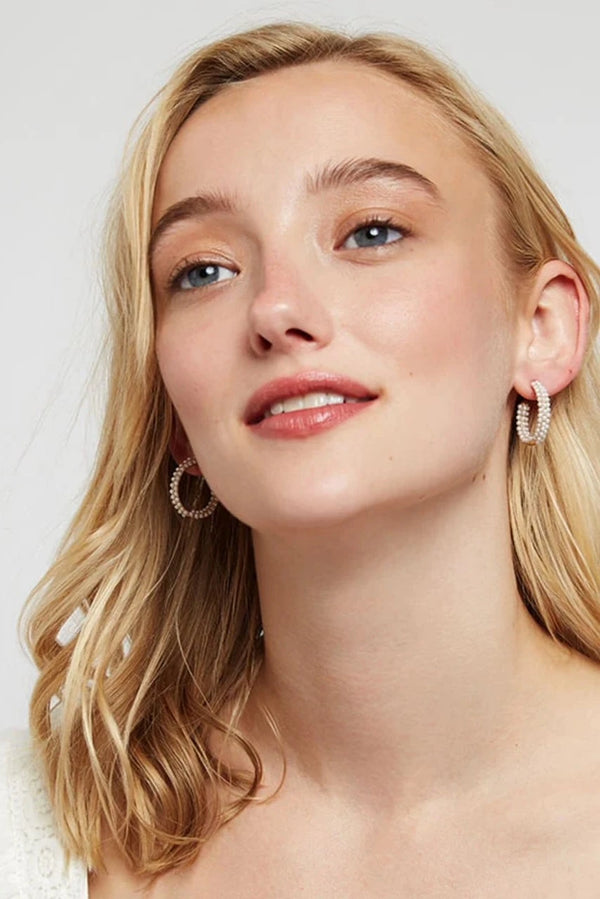 Louche Micah Pearl Hoop Earring