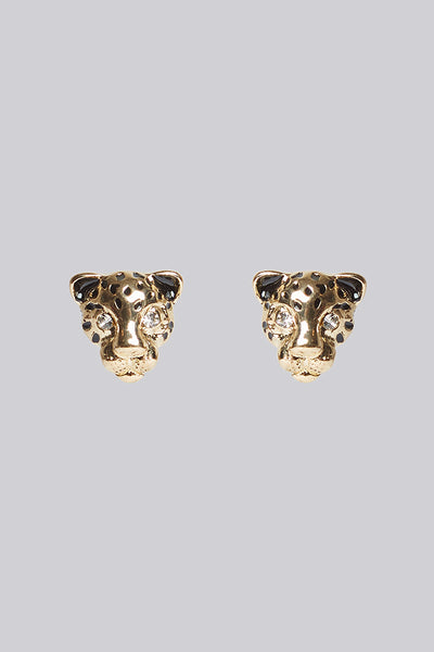 Niger Gold Leopard Earrings Louche