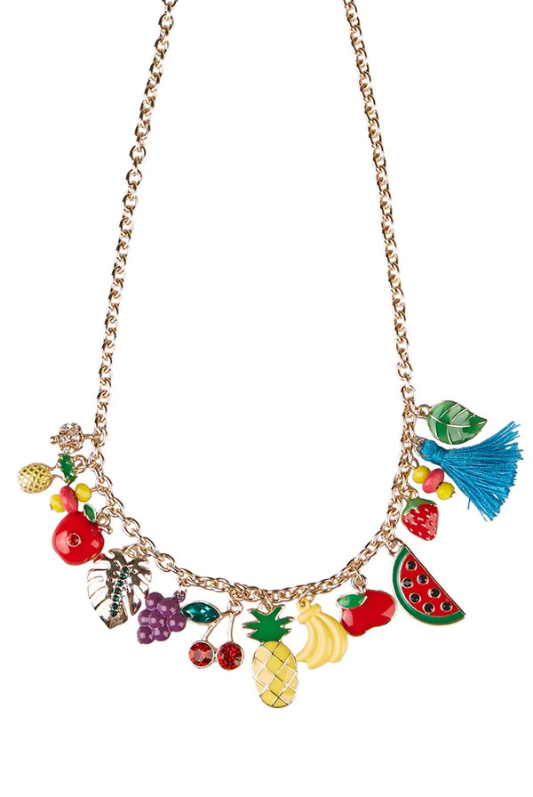 Stella Fruit Charm Gold Necklace