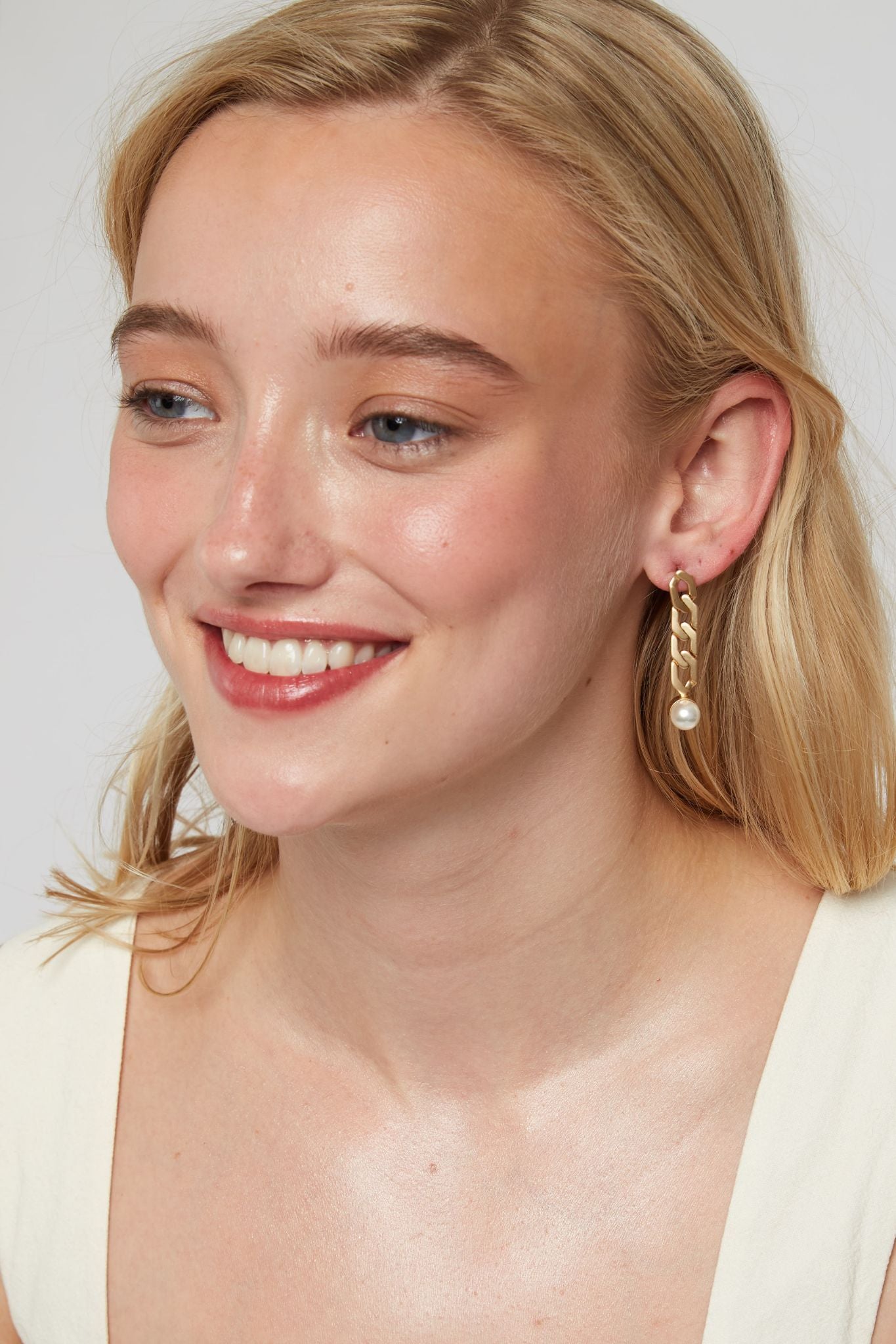 Louche Shem Pearl Drop Earring