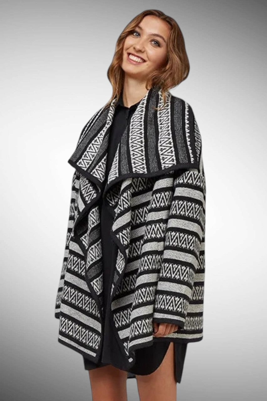 Wyomey Blanket Jacket in Monochrome