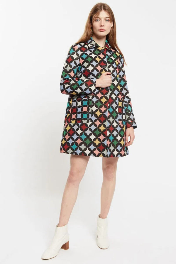 Louche Dryden 60'S Circles Jacquard Mini Coat