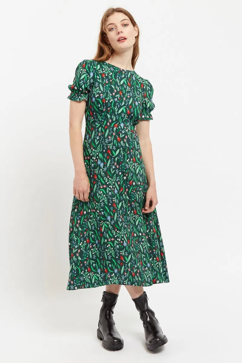 Folk print dress sales