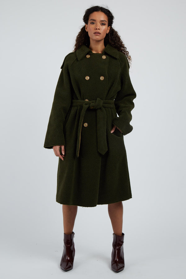 Laurent Borg Coat Green