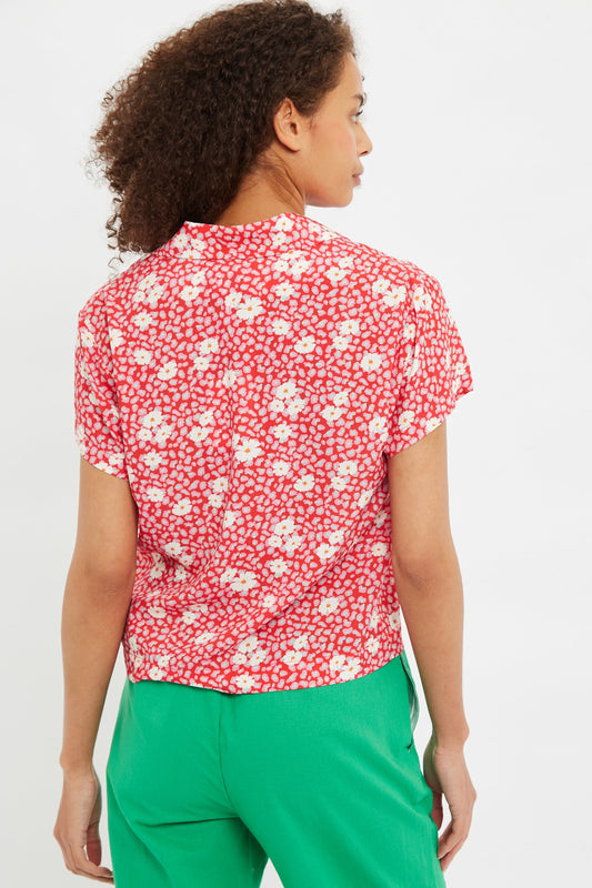 Marika Roaring Daisy Print Bowling Shirt