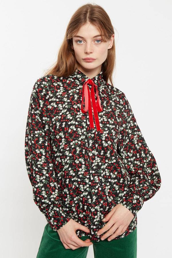 Louche Byron Jolly Ditsy Print Long Sleeve Shirt