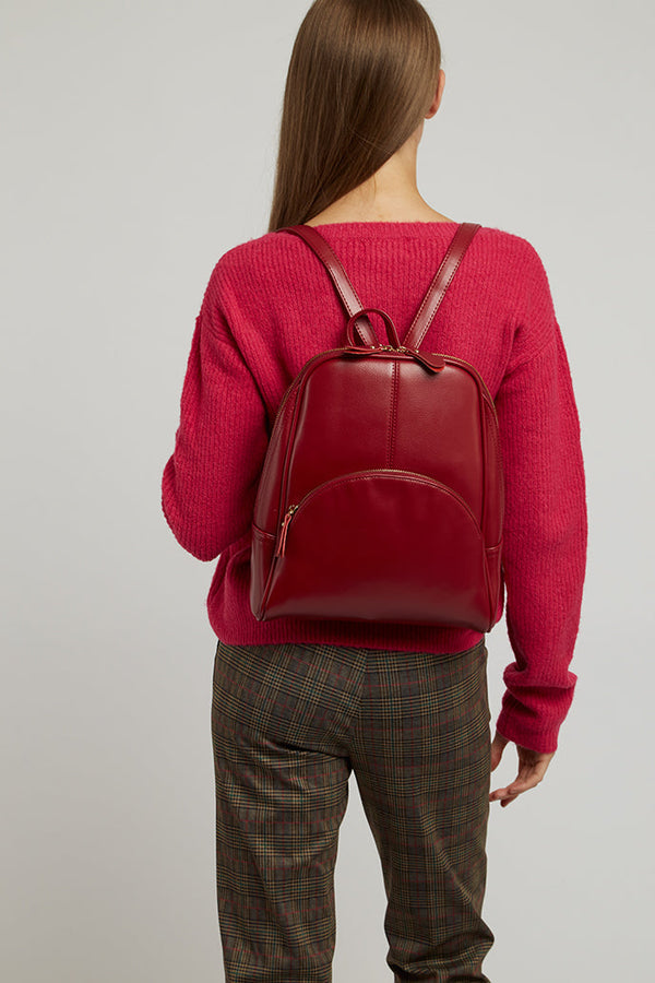 Rosa 2 Pocket Back Pack - Burgundy